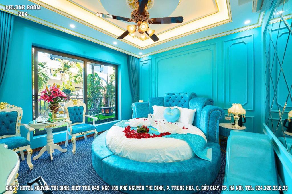 Posezení v ubytování King's Hotel Nguyễn Thị Định