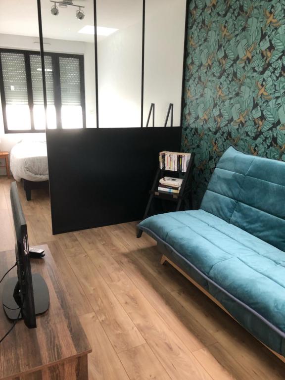 Posezení v ubytování Studio centre Dinard