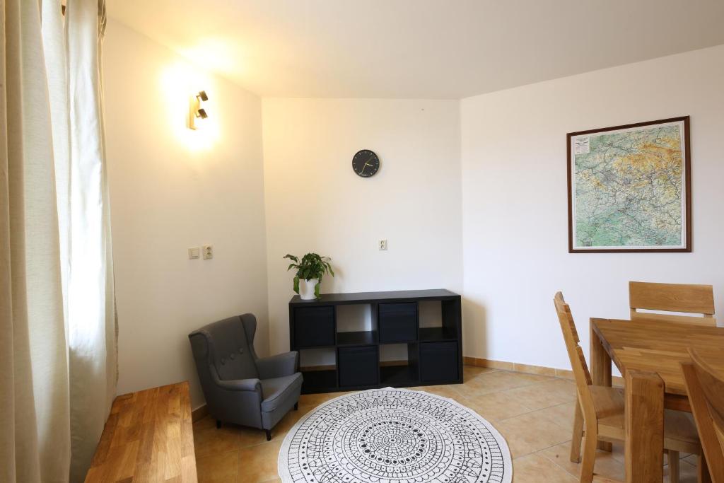 Posezení v ubytování Úpatí Ještědu - apartmány
