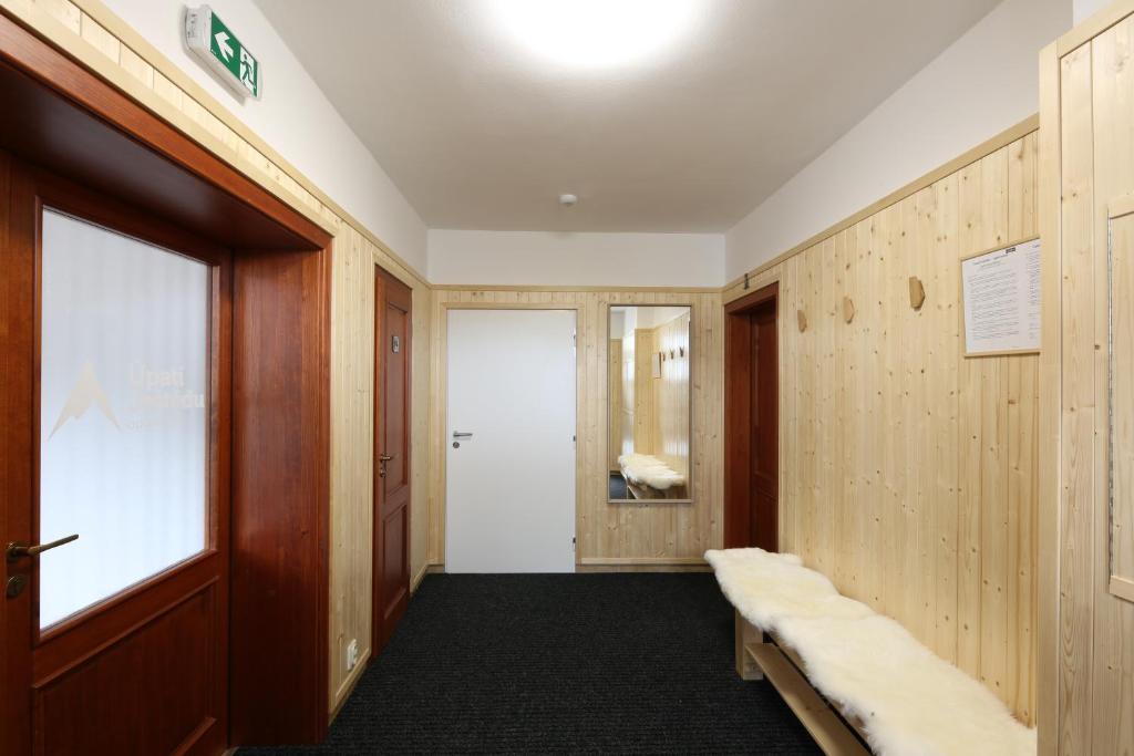 Koupelna v ubytování Úpatí Ještědu - apartmány