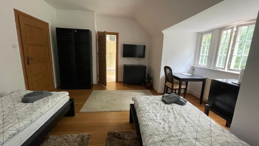 Postel nebo postele na pokoji v ubytování Villa ANSER