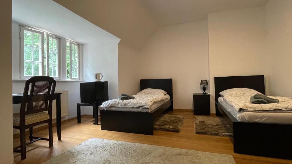 Postel nebo postele na pokoji v ubytování Villa ANSER