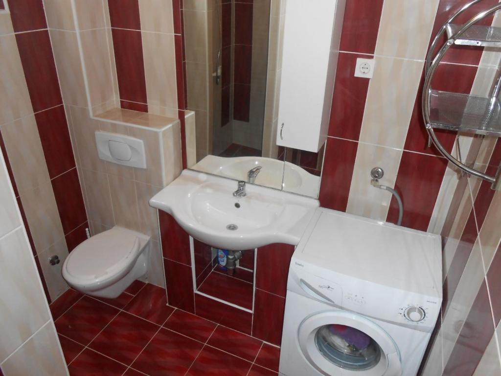 Koupelna v ubytování Apartments Mira