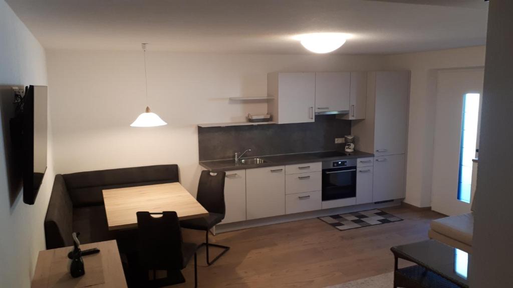 Kuchyň nebo kuchyňský kout v ubytování Apartment an der Aue