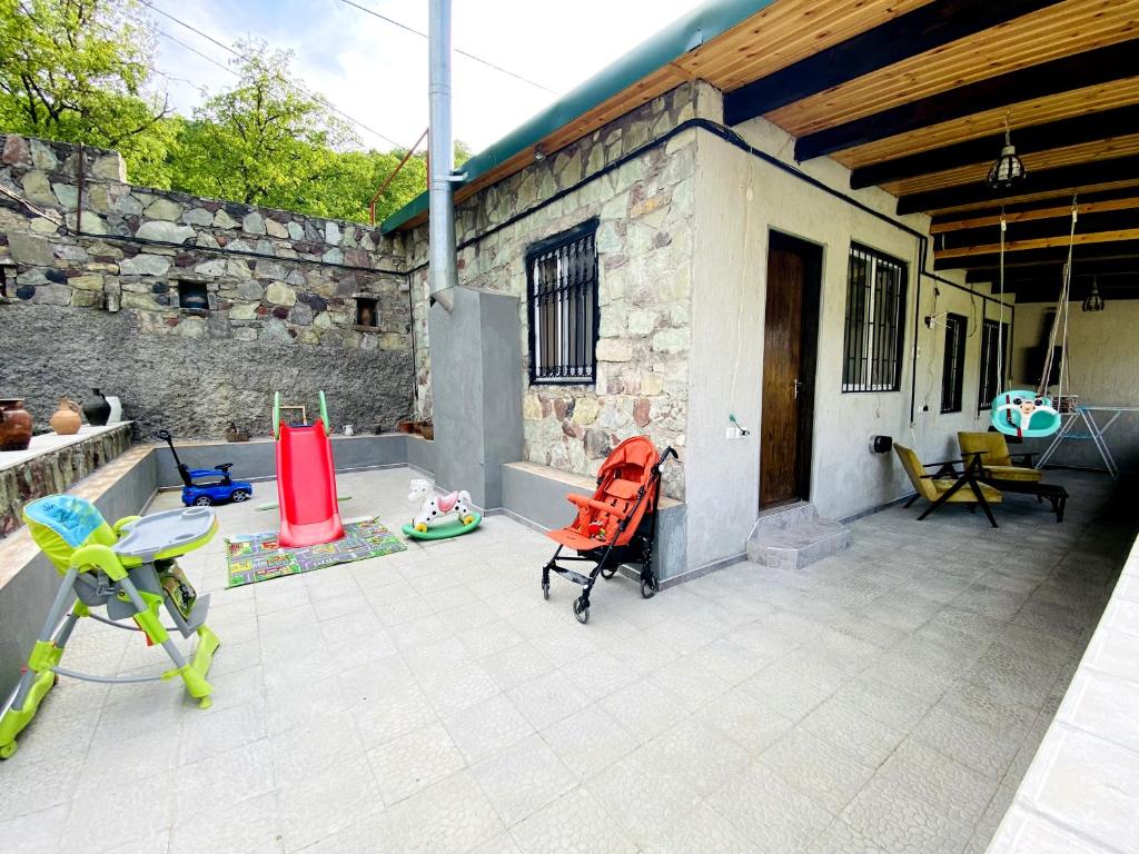 Patio nebo venkovní prostory v ubytování Four seasons in Ananuri