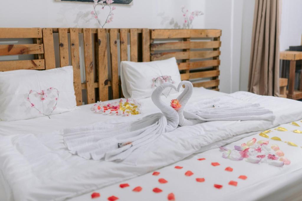 Katil atau katil-katil dalam bilik di Beu Ceubeh Cottage Sabang
