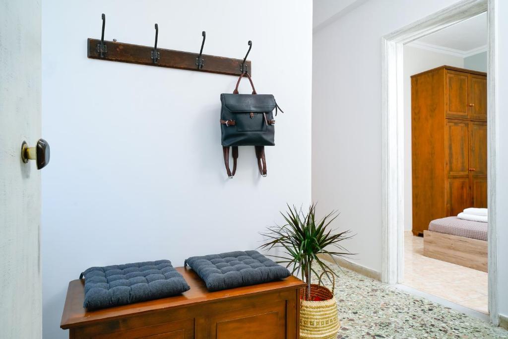 Postel nebo postele na pokoji v ubytování Notos House