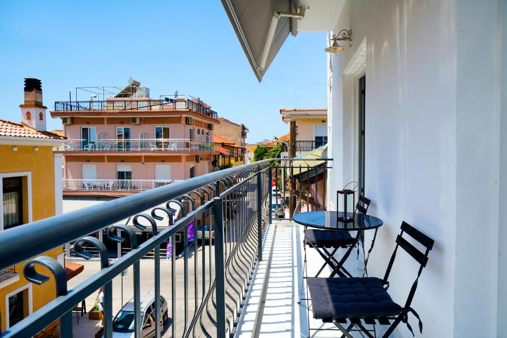 Balkón nebo terasa v ubytování Notos House