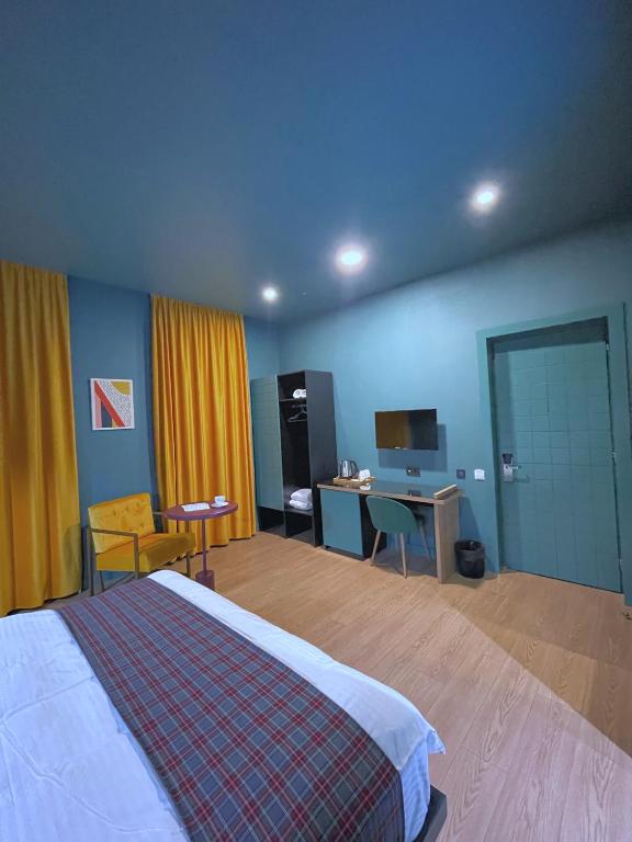 Postel nebo postele na pokoji v ubytování Green Rooms