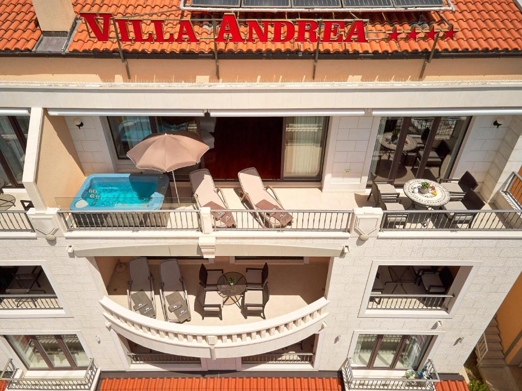 Balkón nebo terasa v ubytování Hotel Villa Andrea