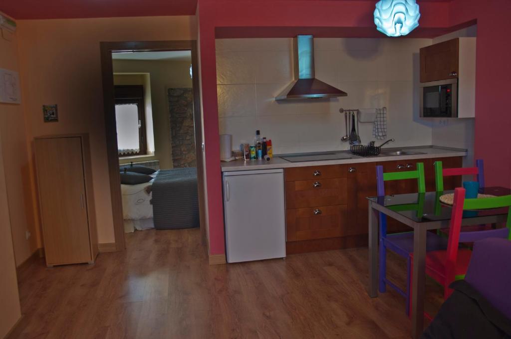 Kuchnia lub aneks kuchenny w obiekcie La casa del rebote