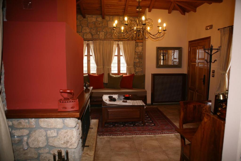 Posezení v ubytování Roes Suites