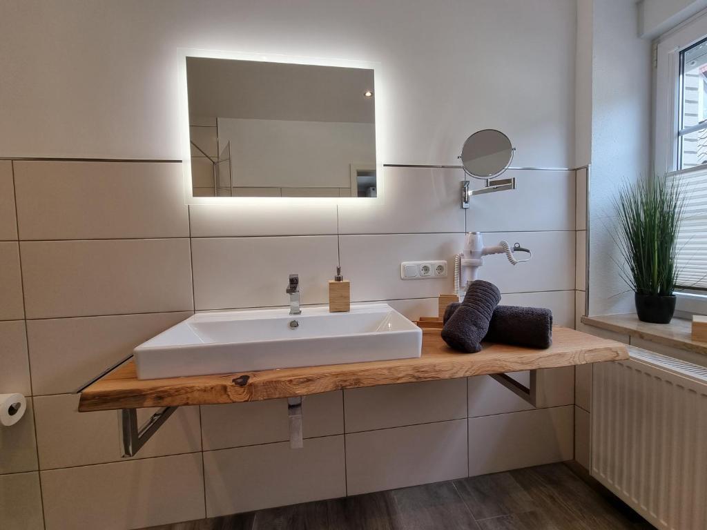Koupelna v ubytování Landhotel Hof Barrl