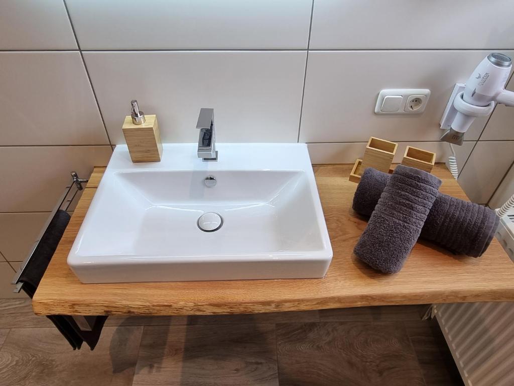Koupelna v ubytování Landhotel Hof Barrl
