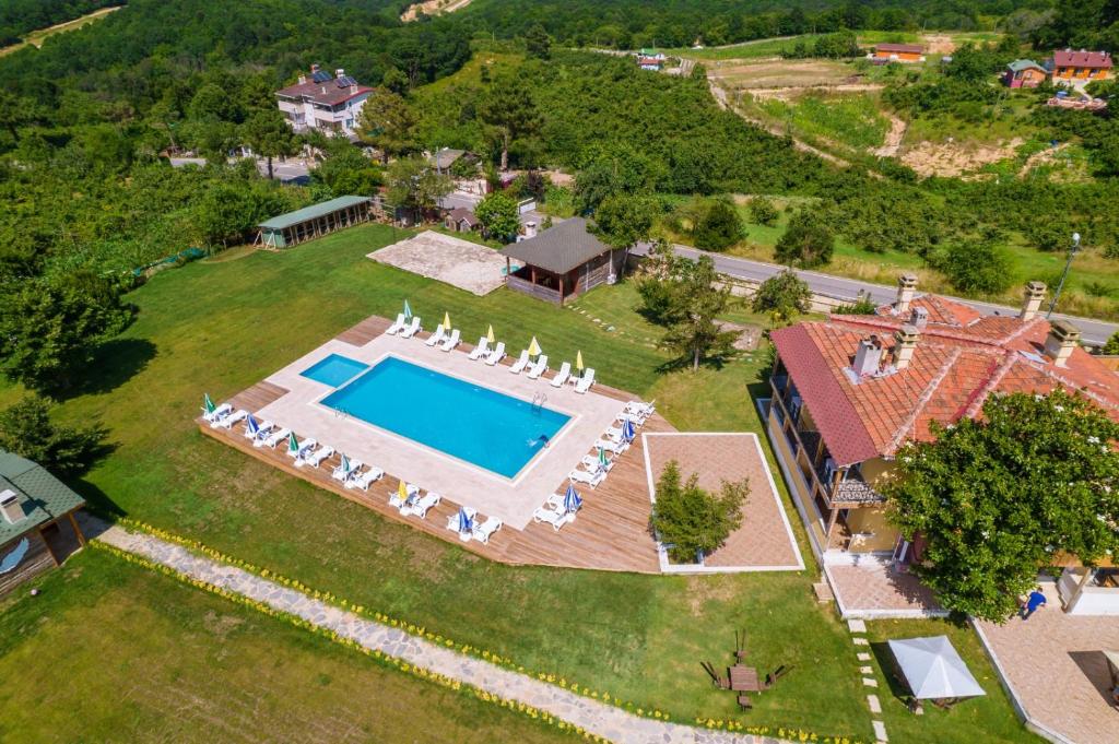 Bazén v ubytování Agva Teras Garden Hotel & Bungalow nebo v jeho okolí