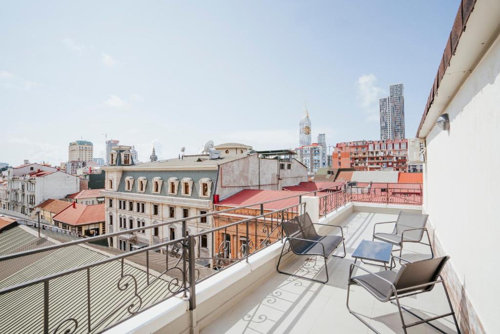 Nespecifikovaný výhled na destinaci Batumi nebo výhled na město při pohledu z hotelu