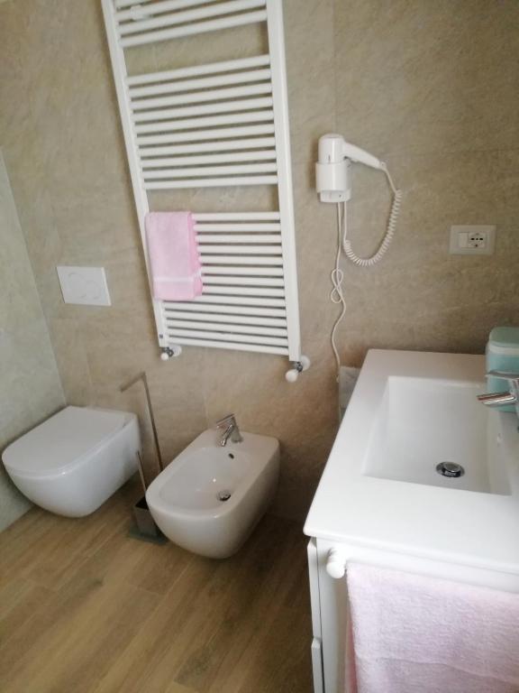Koupelna v ubytování B&B La Plesna