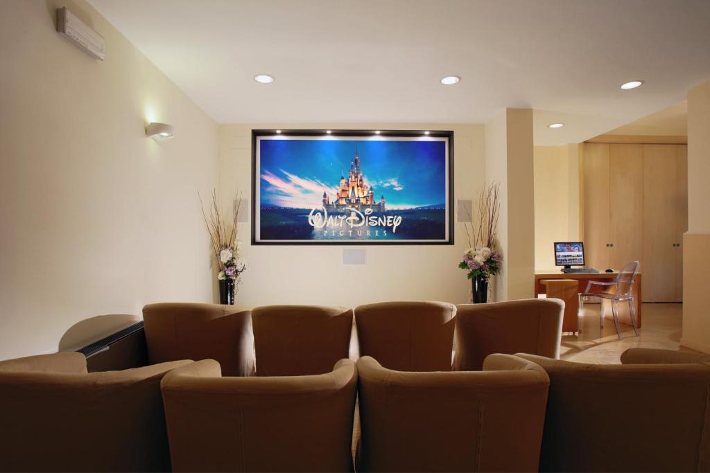 TV a/nebo společenská místnost v ubytování Hotel Eliseo Terme