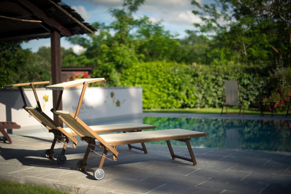 Bazén v ubytovaní Agriturismo Villa Le Vigne alebo v jeho blízkosti