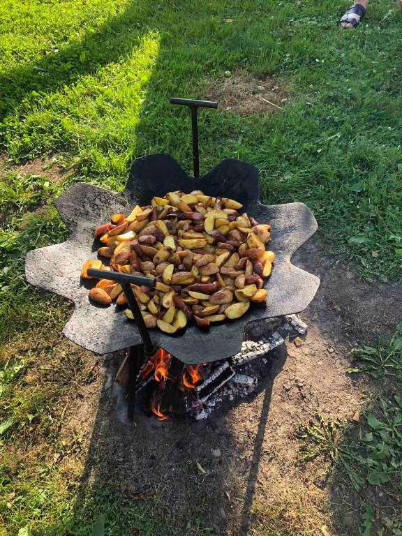 Gril dostupný pro hosty v penzionu – hostince
