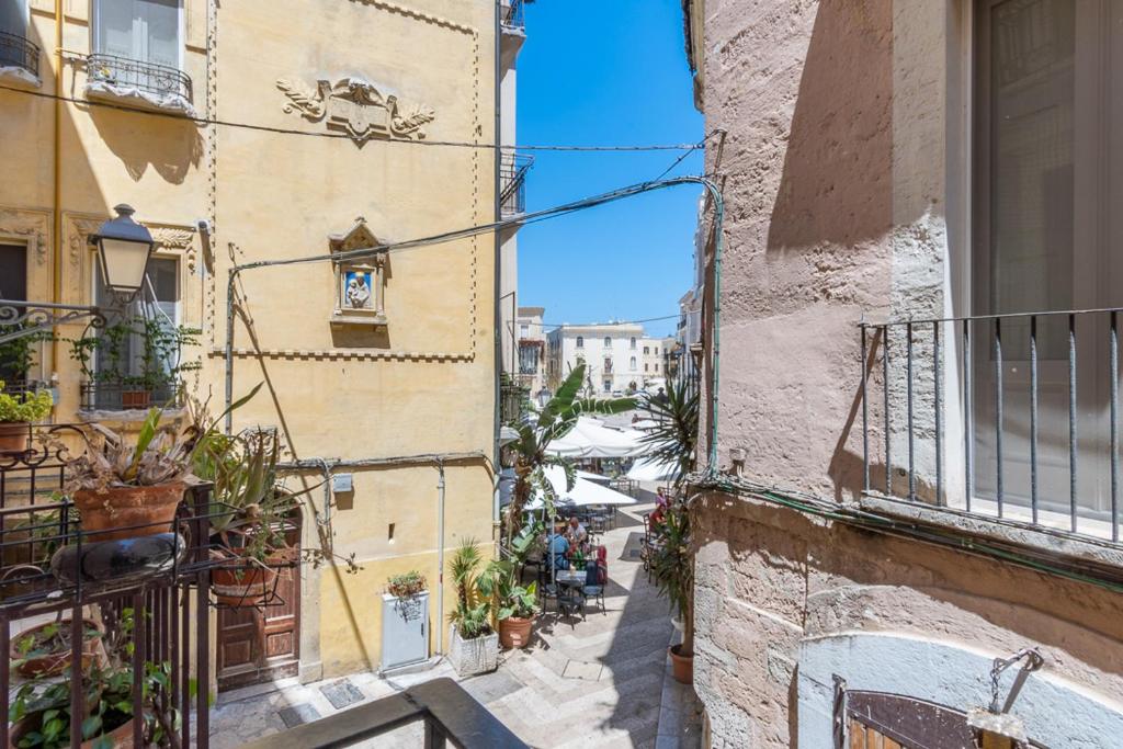 Balkón alebo terasa v ubytovaní Terrazza Vallisa