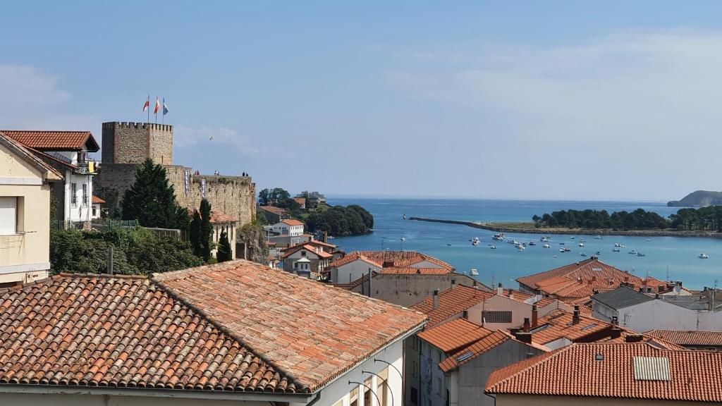 a view of the town of dubrovnik from the castle at LOFT SUSANA in San Vicente de la Barquera