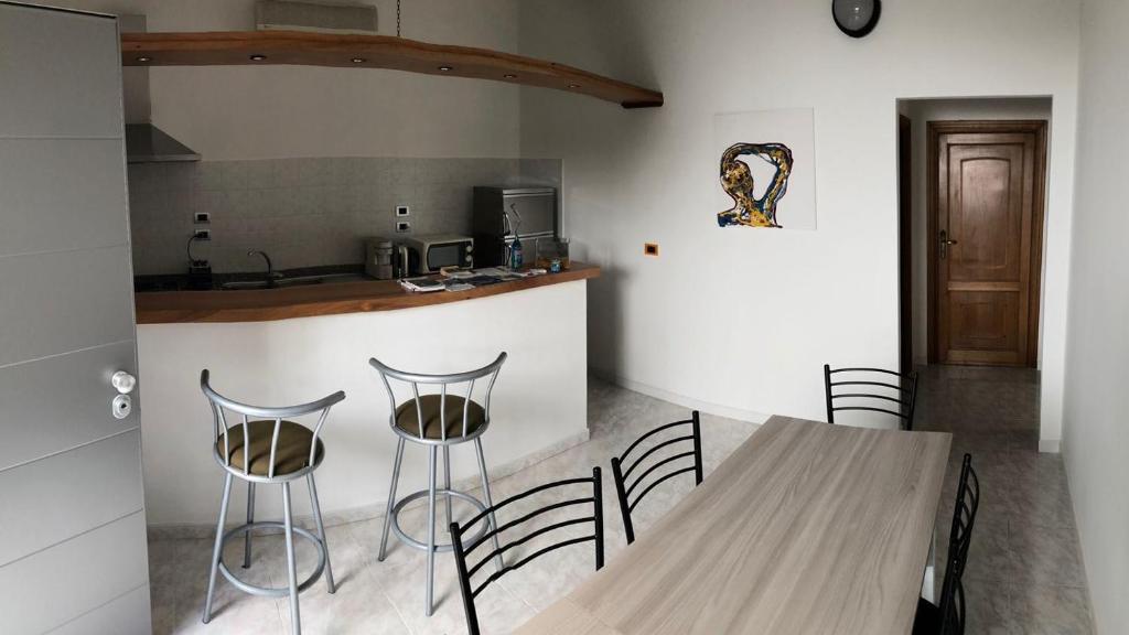 Kuchyň nebo kuchyňský kout v ubytování Skyandsand Alghero