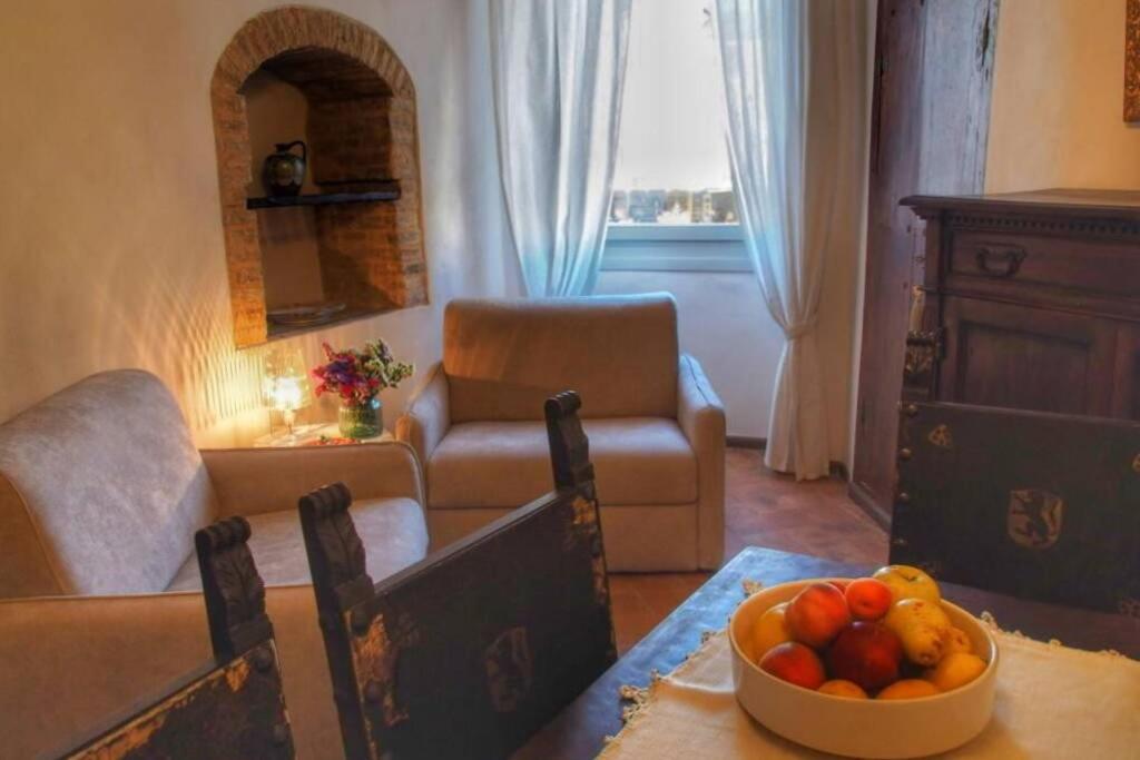 A seating area at L'angolo di Zia Anna