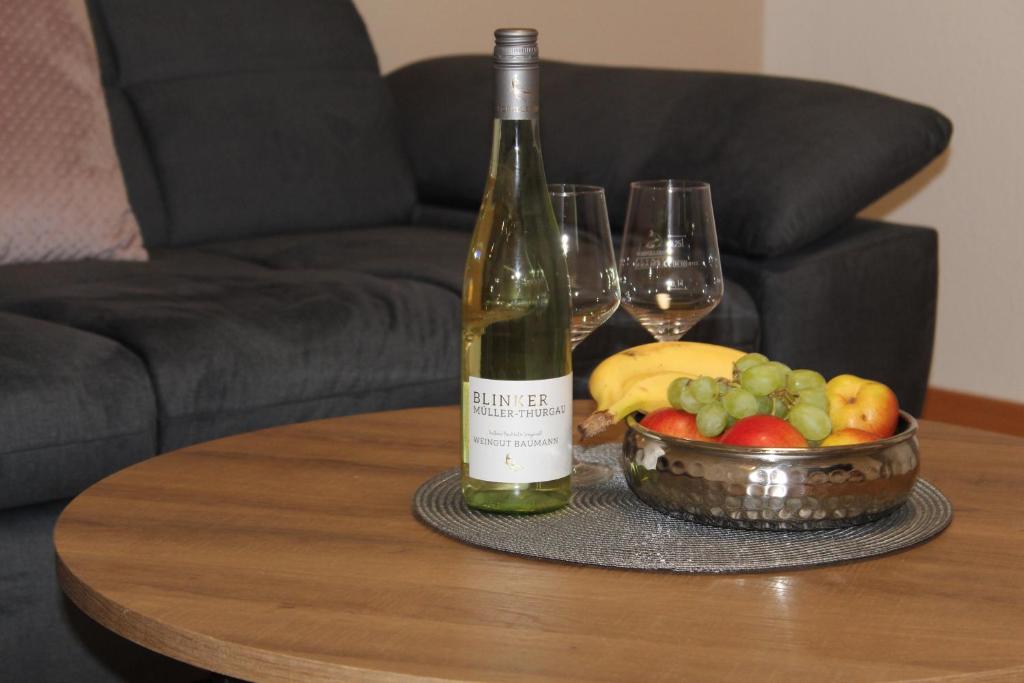 Nápoje v ubytování Ferienwohnung Forellenhof