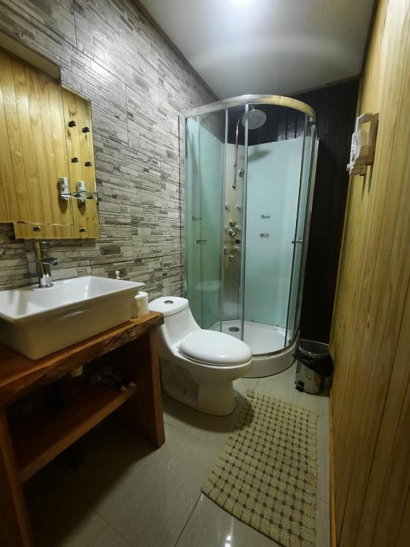 Bany a Hostal Plaza Chiloe
