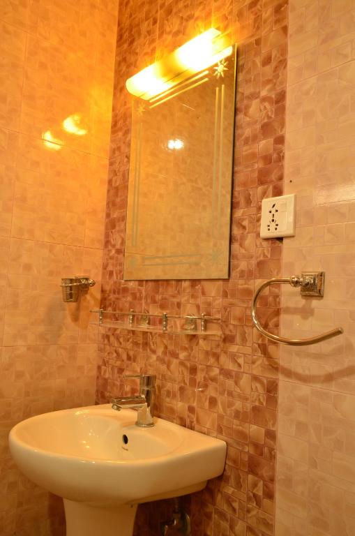 Koupelna v ubytování Hotel Hermitage