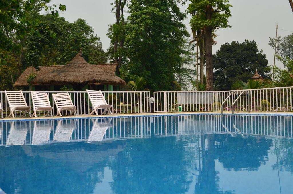 Bazén v ubytování Hotel Hermitage nebo v jeho okolí