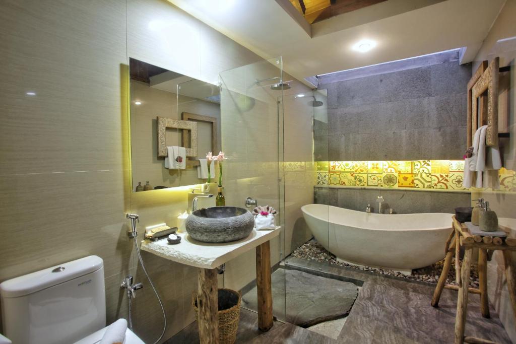 Koupelna v ubytování Amata Borobudur Resort