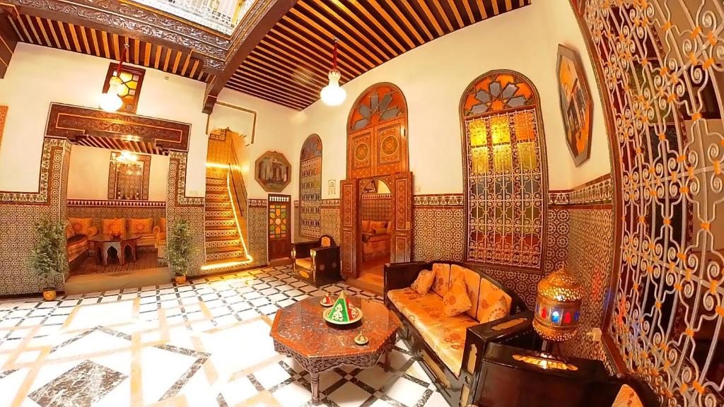 Istumisnurk majutusasutuses Riad Las Mil y una Noches Tetuan
