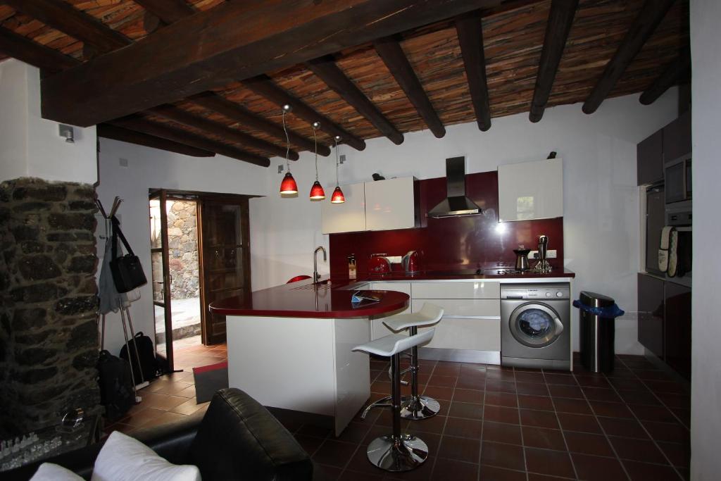 Kuchyň nebo kuchyňský kout v ubytování River House