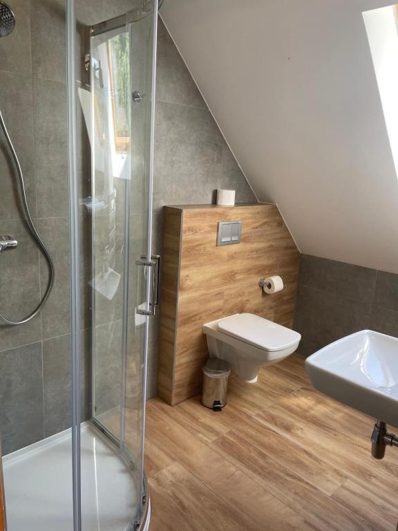 Koupelna v ubytování GórSKI SPA Karpacz I dawniej APOLLO