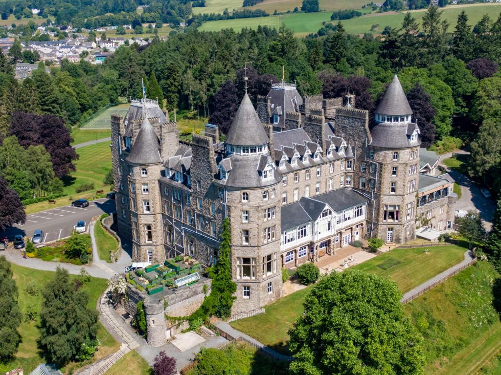 an aerial view of windsor castle at The Atholl Palace in Pitlochry