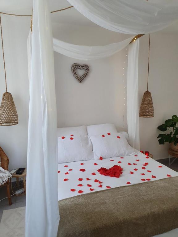 Postel nebo postele na pokoji v ubytování Une Nuit à Bali - Appartement cocooning
