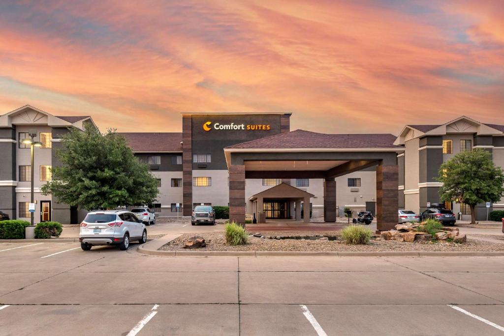 a rendering of a hotel with a parking lot at Comfort Suites in Clovis