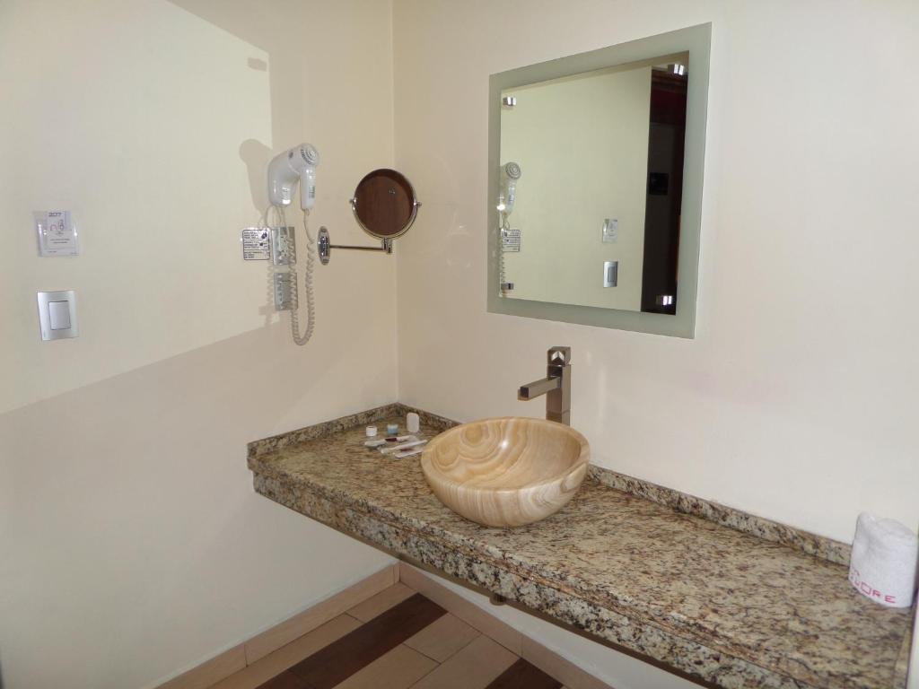Koupelna v ubytování Hotel Cuore