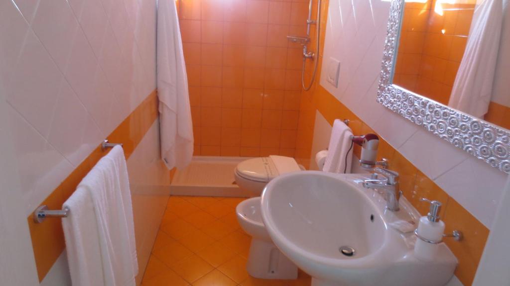 Koupelna v ubytování Antico Casale B&B