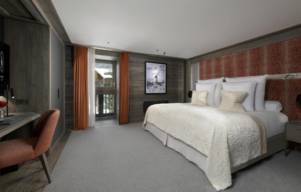 Postel nebo postele na pokoji v ubytování Hotel Le K2 Chogori