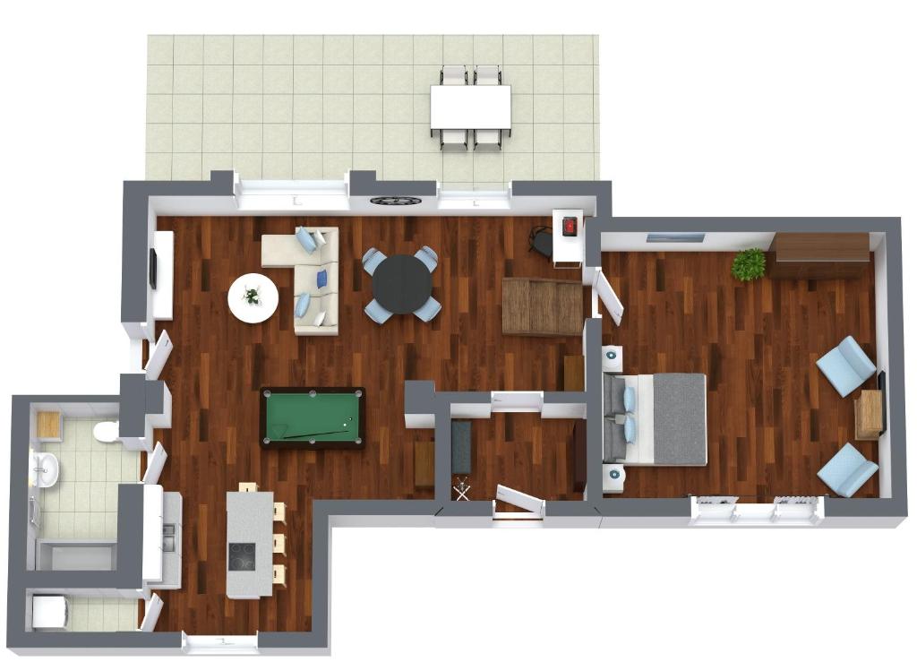 Půdorys ubytování Alpenblick - modernes und großzügiges Apartment