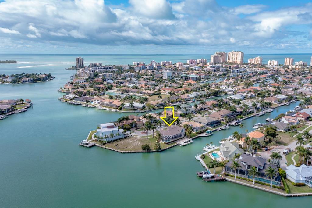 an aerial view of the city of fort lauderdale at Luxury Rental Walkable To Beach With Wide Water Views I Pet Friendly in Henry Key