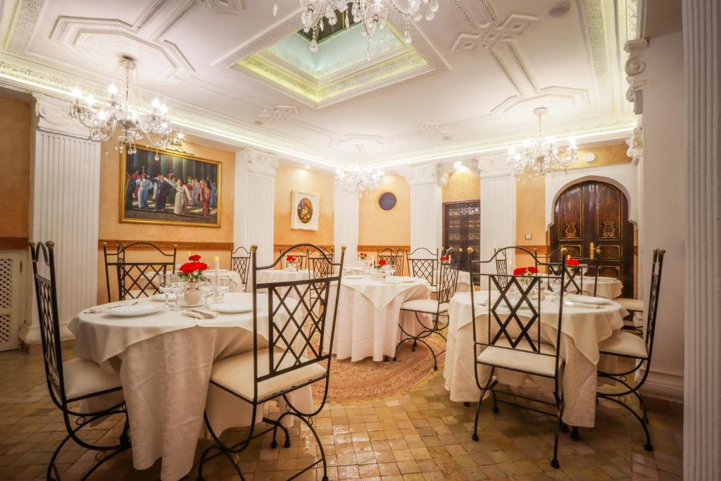 Restaurace v ubytování Riad Palais Des Princesses & Spa