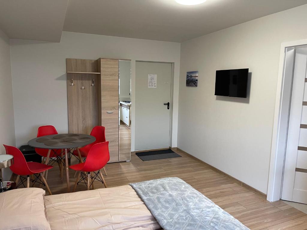 TV a/nebo společenská místnost v ubytování Helgrindur Guesthouse