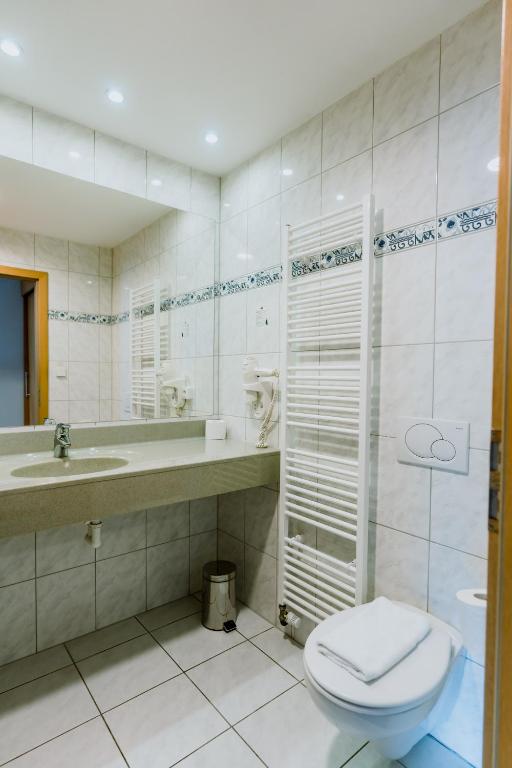 Koupelna v ubytování Prachárna Park Hotel Olomouc