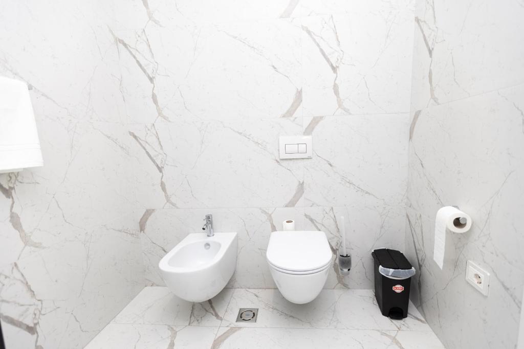 Koupelna v ubytování Habitat Hotel Tirana