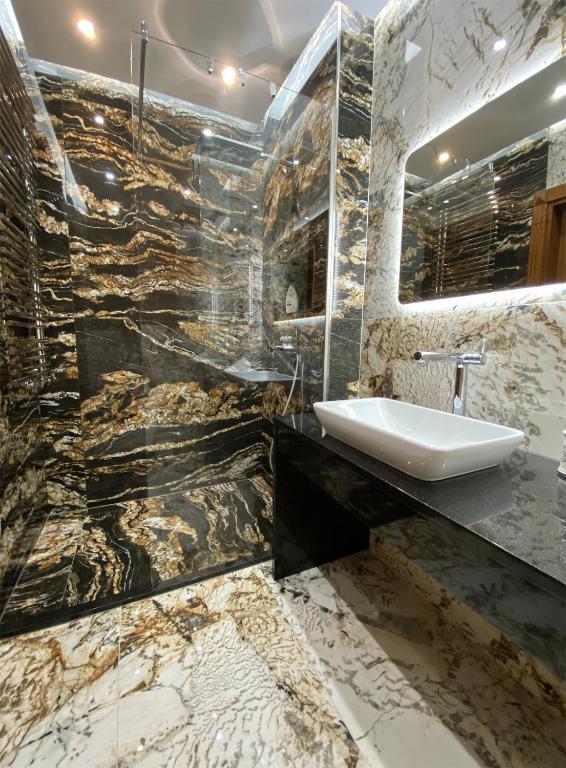 Kúpeľňa v ubytovaní Apartament Szot