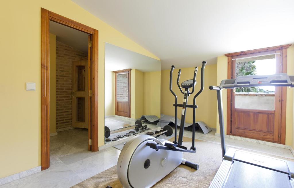 Fitness centrum a/nebo fitness zařízení v ubytování Ad Hoc Parque